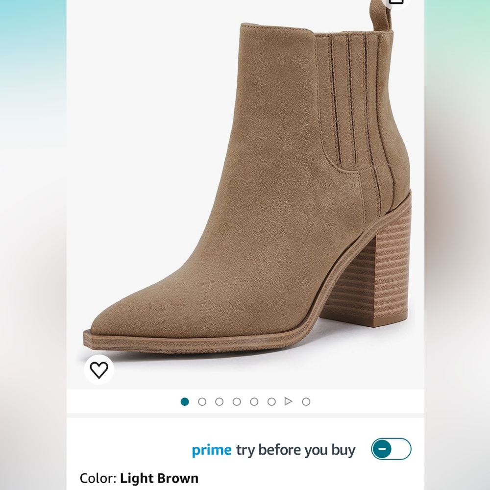 Coutgo Amazon ankle boots -light brown